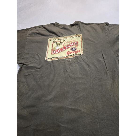Georgia Bulldogs Men's Size XXL Short Sleeve Green T-Shirt - Picture 1 of 4